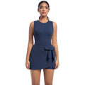 New anti-exposure tennis skirt jumpsuit yoga outfit tank top all-in-one fitness suit golf dress breathable women's