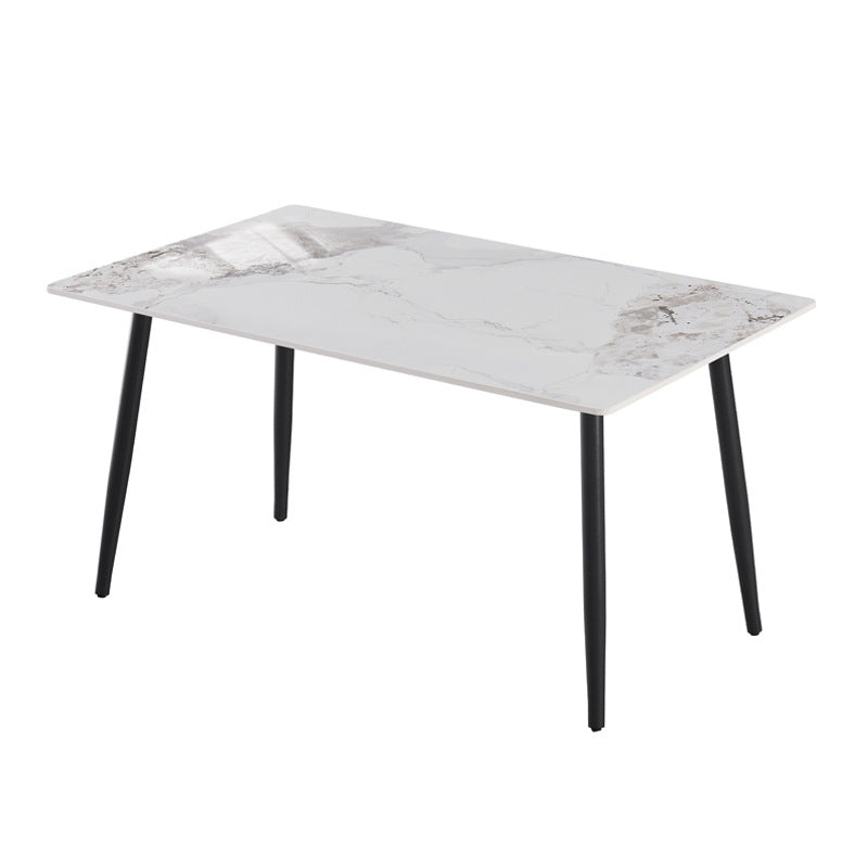 Nordic light luxury sintered stone dining table - modern minimalist design for small spaces - direct from the manufacturer - multiple sizes available
