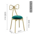 Makeup stool backrest bedroom makeup chair popular chair dressing table stool manicure chair butterfly light luxury dressing stool