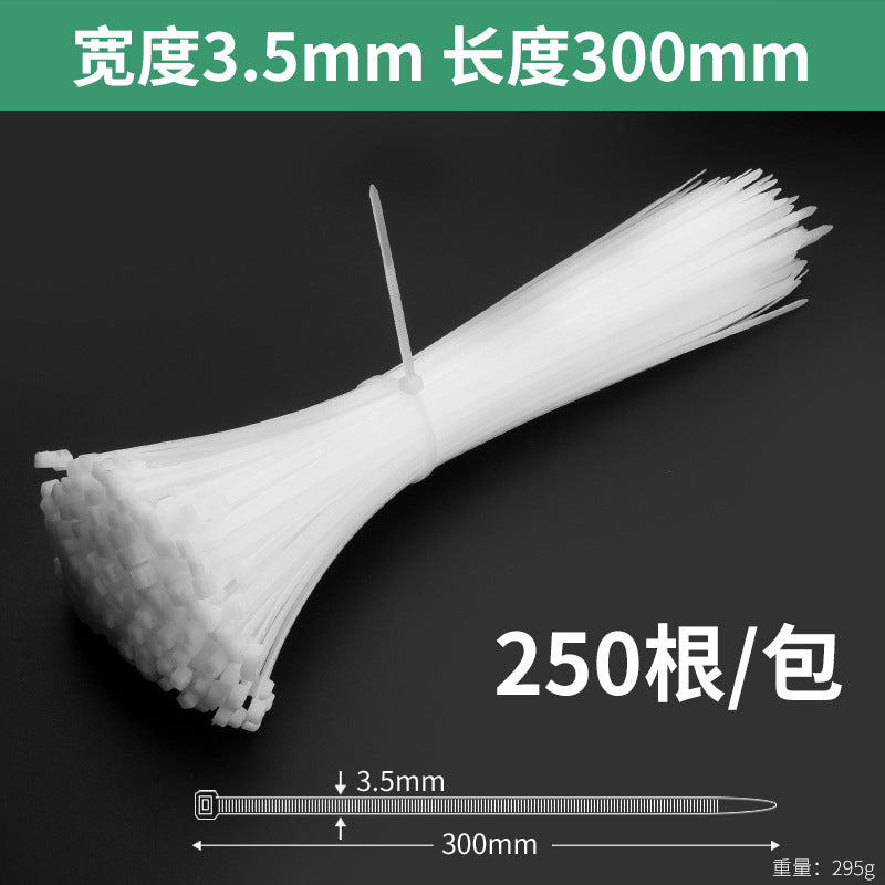 Nylon cable ties, plastic buckle, strong anti-theft buckle, wire tie, self-tightening, self-locking black strap