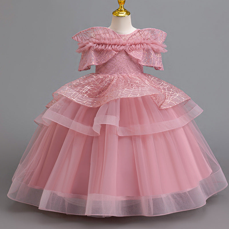 New arrival: girls' sequin princess dress - perfect for weddings, flower girls, piano recitals, and special occasions