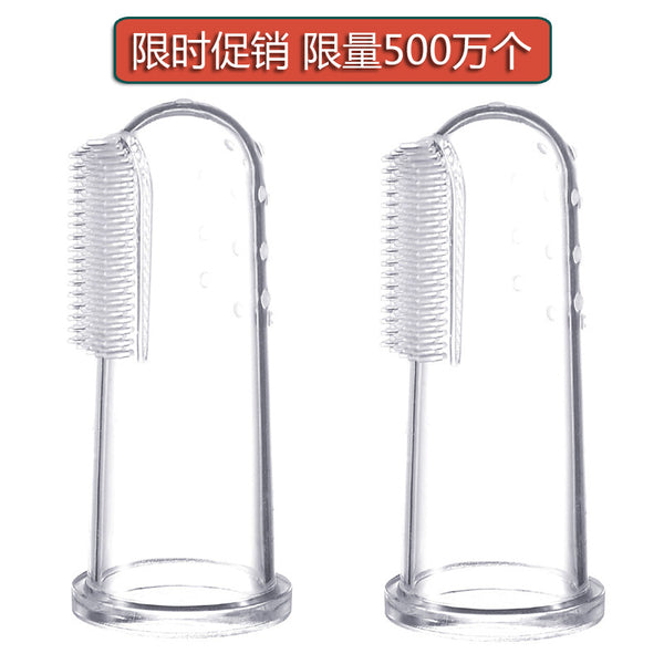 Baby finger toothbrush silicone thumb toothbrush full silicone baby tooth brush infant tongue coating cleaning brush wholesale