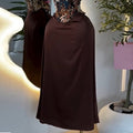 European and american cross-border women's fashion  summer new arrival: elegant printed bowknot vest top and high-waisted midi skirt set
