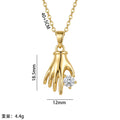 European and american hot-selling, unique & stylish copper-inlaid zircon necklace for women - lightweight luxury, niche design, versatile, tarnish-resistant titanium steel clavicle chain jewelry