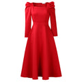 D3354  autumn/winter new women's fashion solid color square neck high waist maxi dress african style