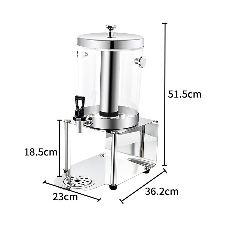 Hot and cold tripod, hotel commercial beverage bucket, stainless steel visual beverage machine, juicer, Korean juice tripod