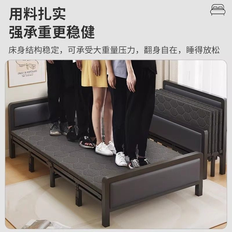 Folding bedfor homebedroom single bedsmall apartment hard bedsimple sofa bednew arrivalstrong and durable