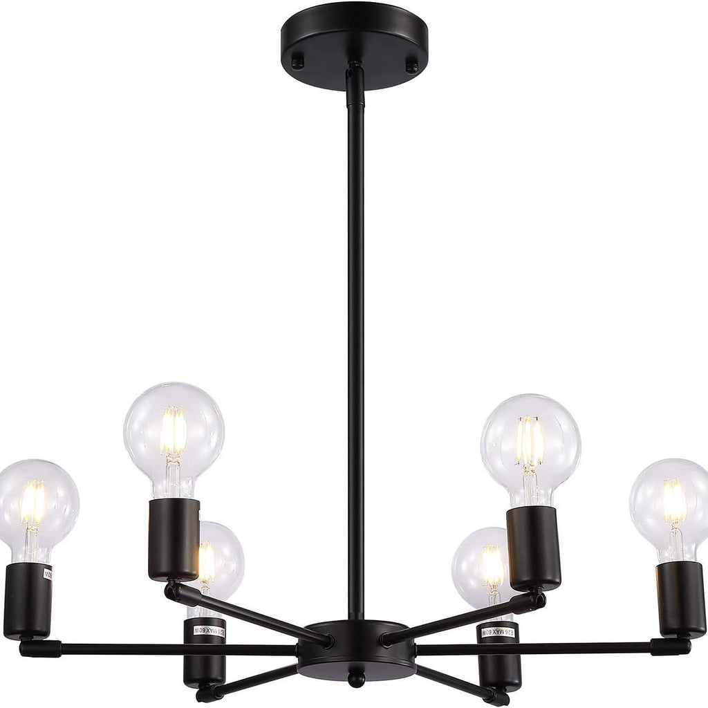 American retro chandelier, clothing store bar restaurant living room simple creative loft personalized wrought iron ceiling lamp