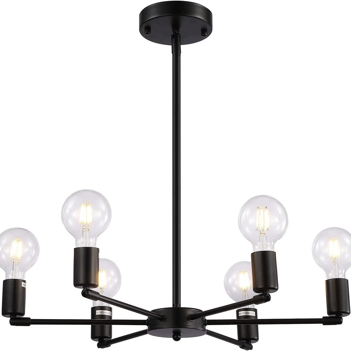 American retro chandelier, clothing store bar restaurant living room simple creative loft personalized wrought iron ceiling lamp