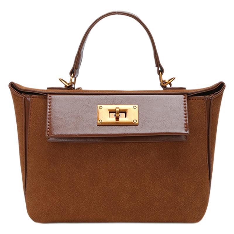 Cross-border commuting lychee pattern handbag women's 2025 new high-end light luxury versatile shoulder bag foreign style messenger bag