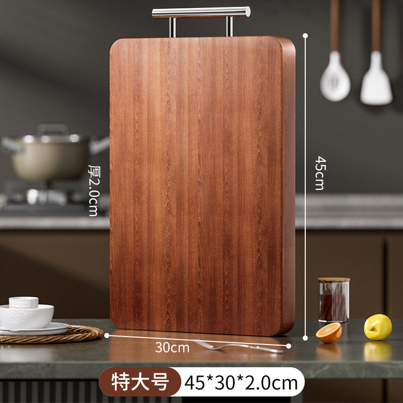 Wenge wood cutting board solid wood for home restaurant kitchen anti-mildew and antibacterial double-sided solid wood cutting board chopping board abrasion resistant