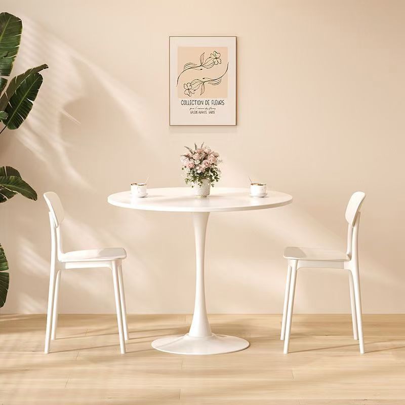 Cream style iron art negotiation table and chair combination popular milk tea shop casual round table reception table and chair package wholesale