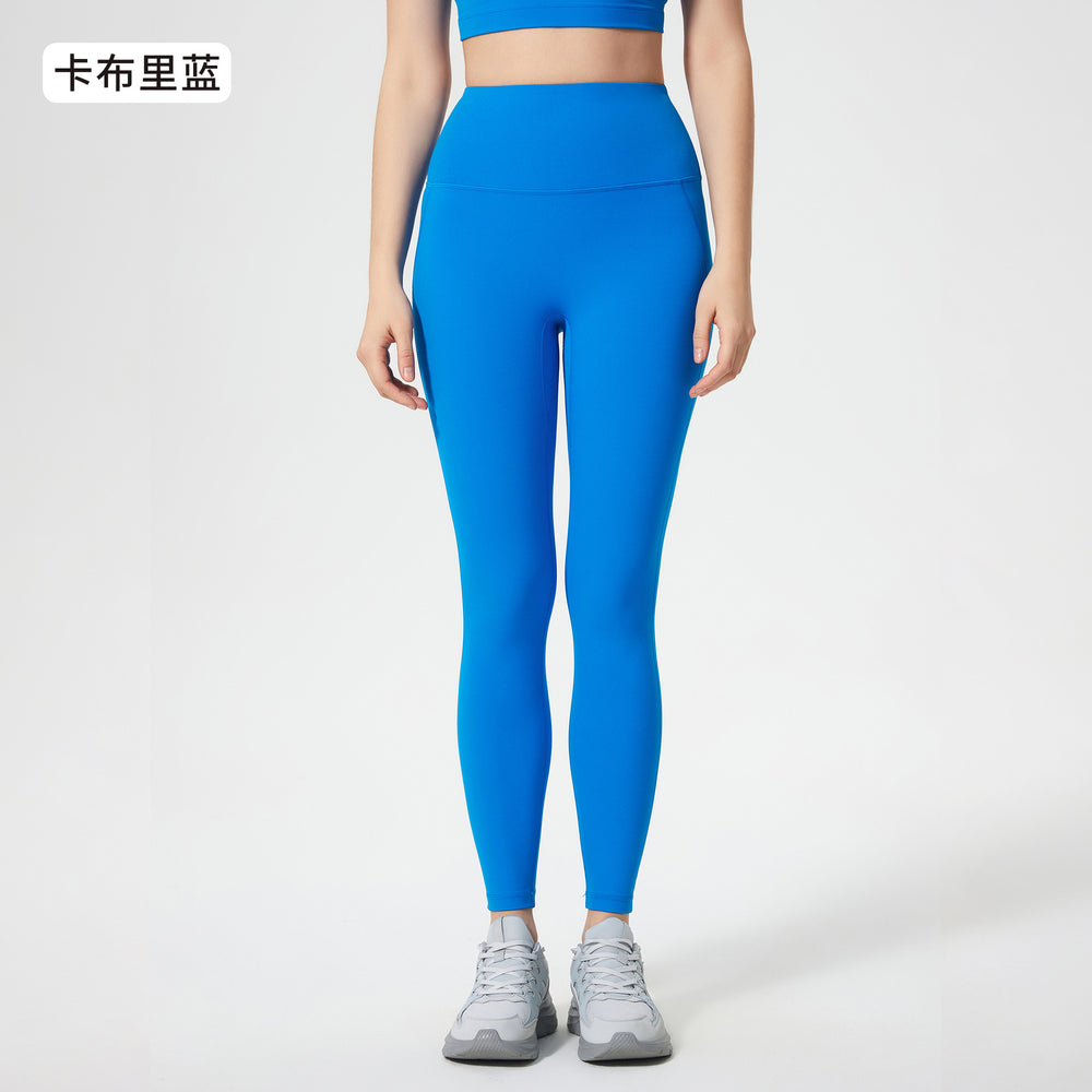 High-waisted, seamless yoga leggings - barely-there feel, tummy control, butt lift, slimming, workout cropped leggings for women - d25034