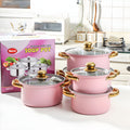 complete set of pots and pans, 10-piece set, no choice of stove, soup pot, food supplement pot, new home housewarming gift, stainless steel pots and pans