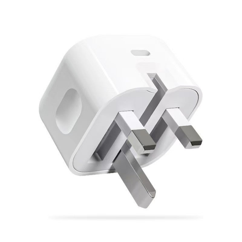 pd 20w uk plug charger, compatible with apple iphone 6-17, ce certified uk plug charger set