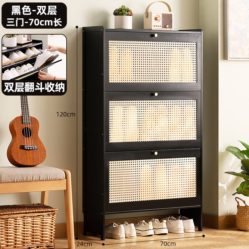 Simple shoe rack household door multi-layer with door dust-proof entry shoe rack shoe cabinet high vertical integrated storage rack