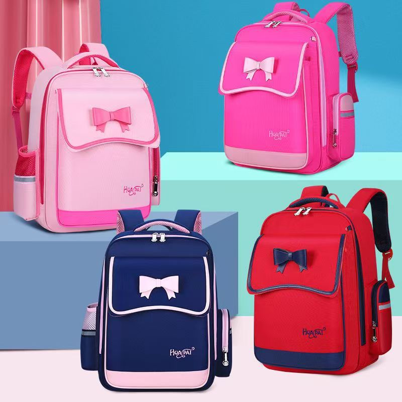 New children's schoolbag female students 1-3-6 grade backpack Korean version backpack bow for six to twelve years old