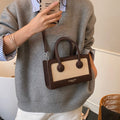 Handheld small bag for women, new arrival, high-end retro patchwork design, versatile and stylish shoulder bag with a premium feel, and a fashionable crossbody bag