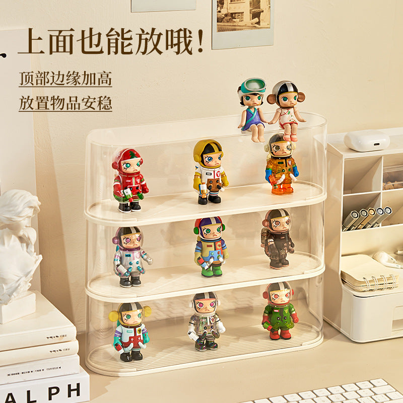 Blind box storage display stand POP MART doll figure box acrylic transparent popmart dust-proof ornament cabinet