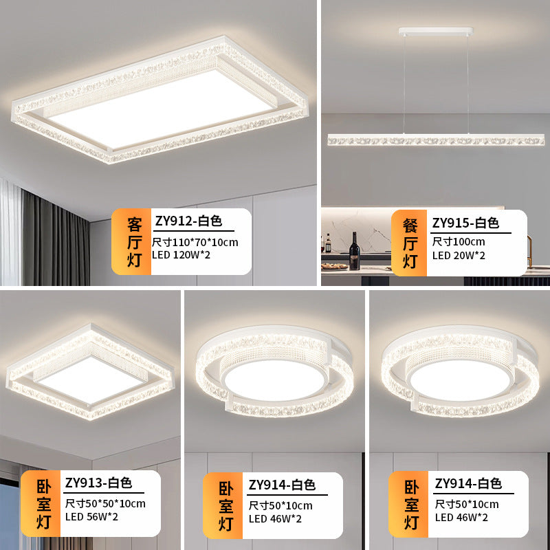 Italian minimalist living room light ceiling light modern minimalist atmosphere full spectrum eye protection bedroom light whole house lighting package