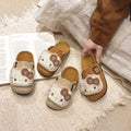 Girls' princess half-slippers, new spring 2025 collection, kids' birkenstock-style soft sole closed-toe slip-ons
