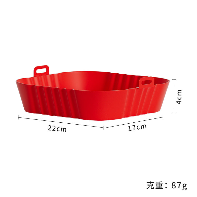 hot-selling silicone baking pan, high temperature resistant air fryer, easy to clean round baking mold, for home silicone baking pan