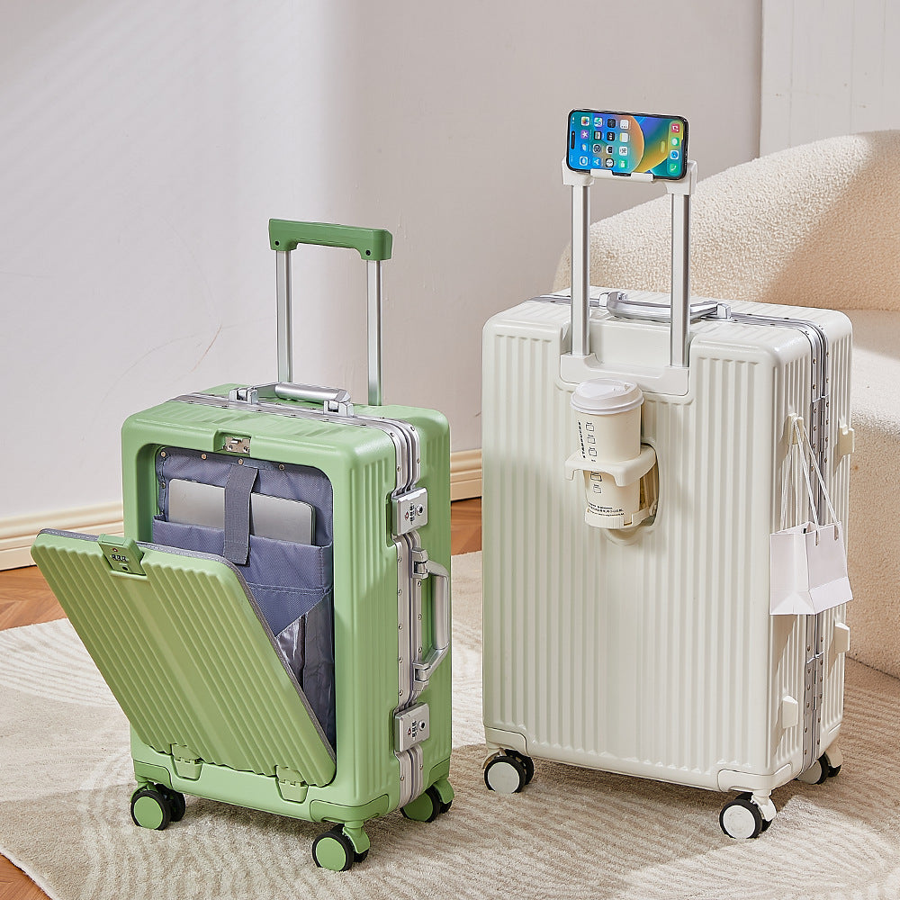 One piece of free shipping spot delivery 20-inch luggage boarding case universal wheel aluminum frame trolley case 24-inch anti-drop suitcase