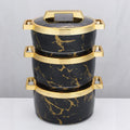 Factory direct cross-border hot selling insulated lunch box stainless steel food container insulated pot kitchen tableware new three-piece set