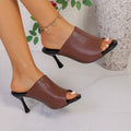 Plus size peep-toe sandals for women, summer 2026 new collection, chunky heel, casual comfort, amazon high heel sandals - dropshipping available