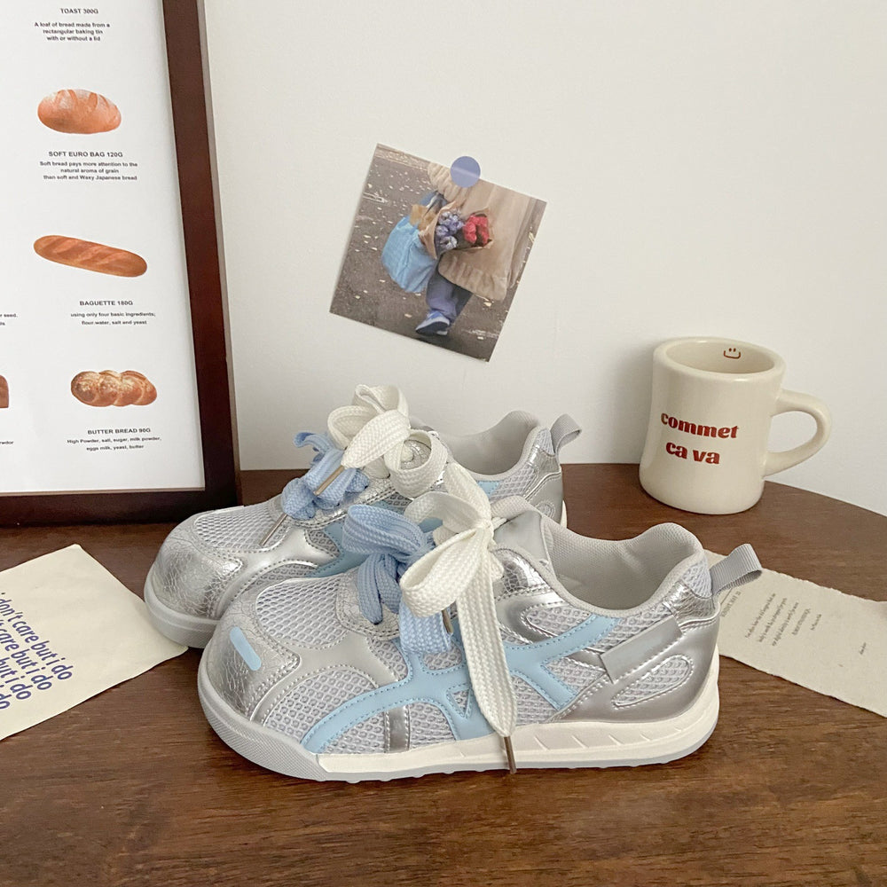 Ugly cute transparent white shoes women's german training 2025 summernew arrivalchicniche style design thin style forrest gump sports sneakers