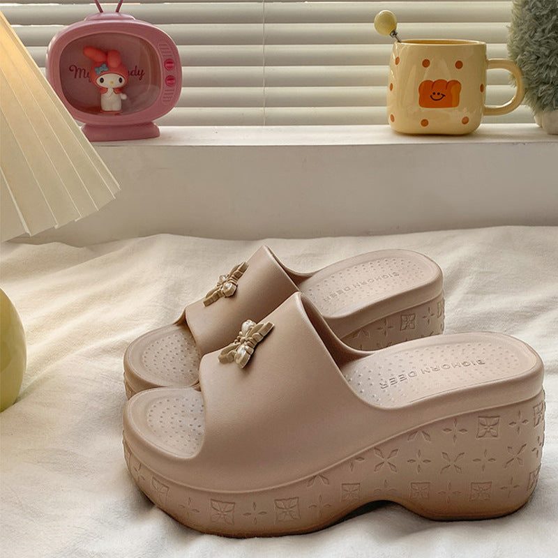 New women's platform sandals - summer fashion high heel slides, wedge heel slippers, and flip-flops for women