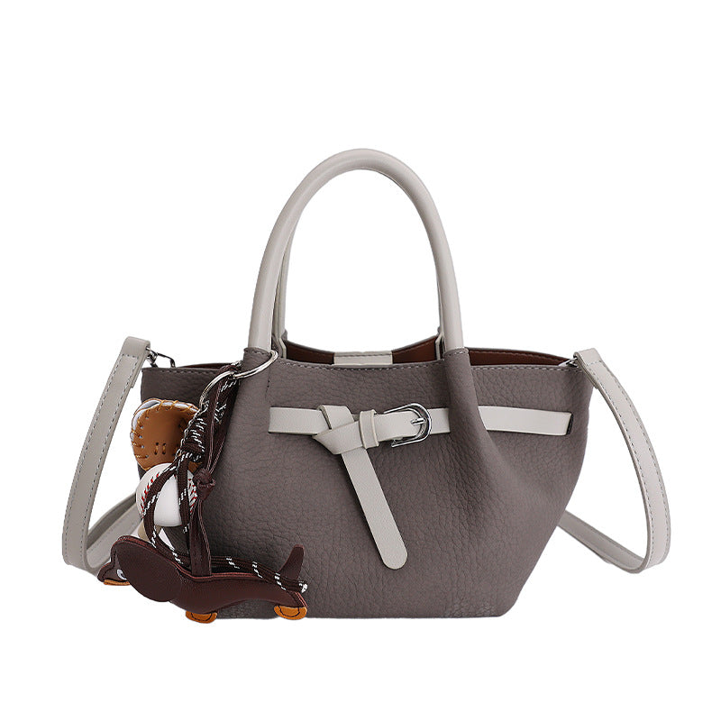 Large capacity retro texture satchel bag women's easiest for matchwork clothing shoulder bag large capacity work easiest for matchcrossbody bag