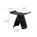 Creative entrance shoe changing stool for home small stool fitting room stackable log butterfly stool track kids small stool