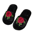 Fall and winterplus size chinese style embroider home indoor non-slip floor stuffed confinement shoes women's one-line cotton slippers