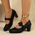 Exportplus sizethick heel mary jane flats women exportnew arrivalbows with skirt heighteningflatswholesale