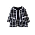 Two-piece girls' autumn outfit set:  new princess dress, stylish baby and toddler clothing for ages 1-3
