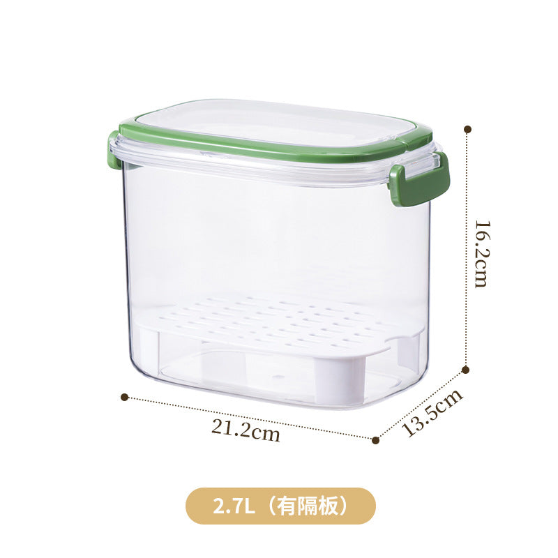 Portable portable sealed chilled box can be stacked with sealed buckle lunch box dormitory office worker food fresh-keeping box