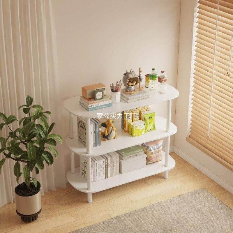 Simple floor-to-ceiling multi-layer shelf, living room, bedroom, bedside storage rack, floor-to-ceiling multi-functional storage