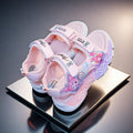 Girls' open-toe light-up sandals & slippers -  summer collection: soft sole, luminous, my melody princess style