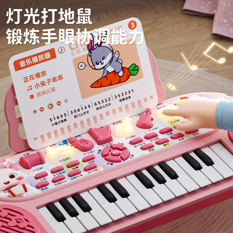 Children's electronic keyboard piano - early education, playable, educational, first birthday musical toy, beginner's starter kit, baby toy piano