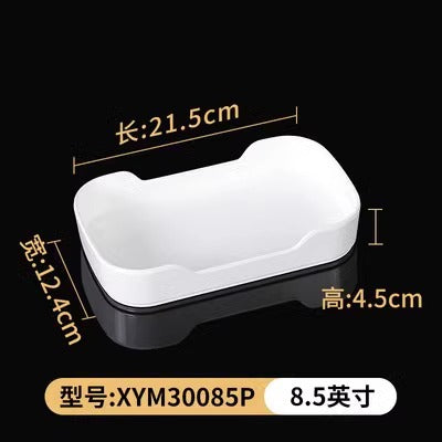 Fat beef plate melamine hotpot restaurant buffet plate tableware barbecue plate commercial side dish dish lettuce bucket haidilao