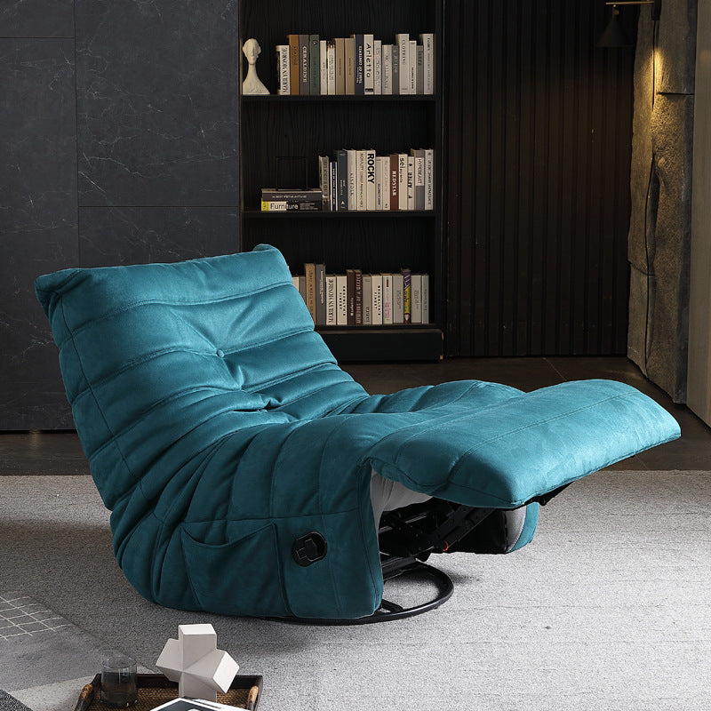 Multifunctional caterpillar sofa chair - 360° rotating lazy lounge chair - skin-friendly flocked velvet single sofa