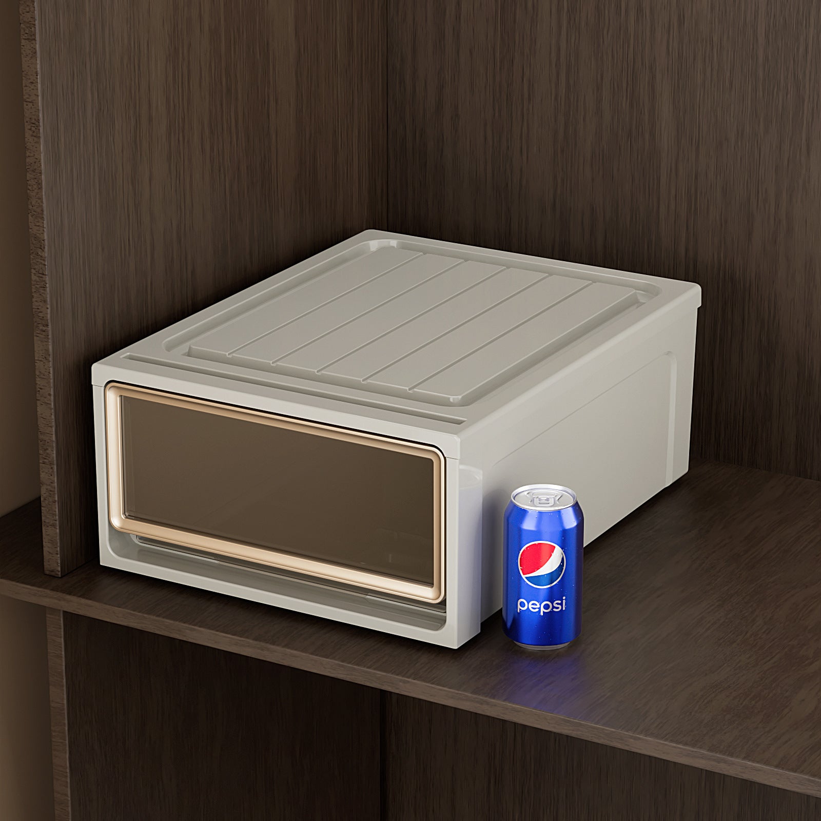 Storage Box Drawer Storage Box Household Wardrobe Clothing Pants Underwear Organizing Box Transparent Plastic Storage Cabinet
