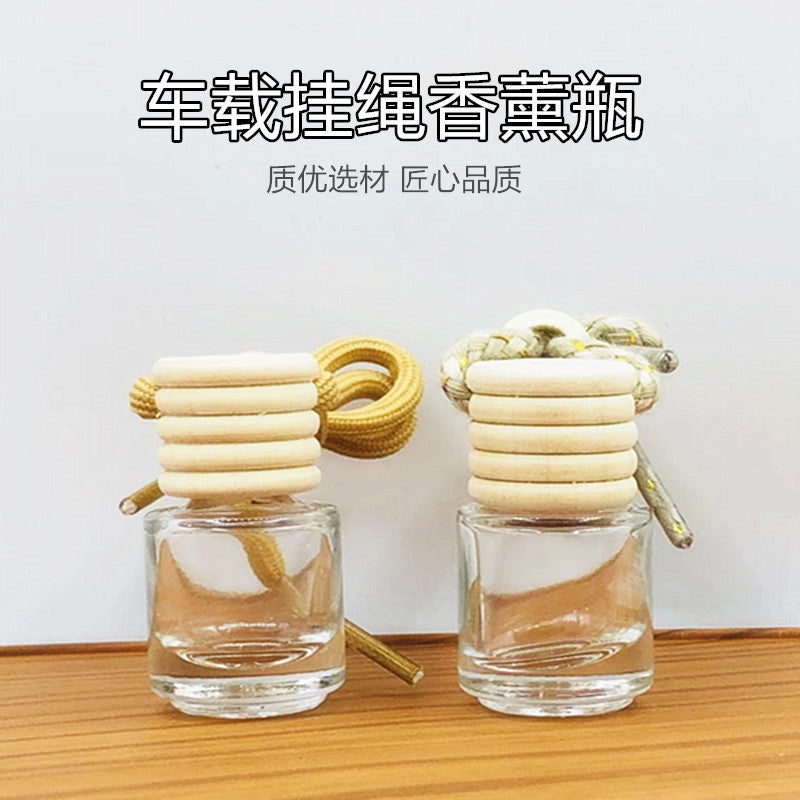 5ml car pendant perfume bottle lanyard glass bottle aromatherapy bottle essential oil refill empty bottle car decoration special shape