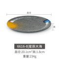 Melamine plate japanese plastic barbecue plate imitation porcelain round flat plate barbecue plate restaurant hot pot tableware dish plate commercial