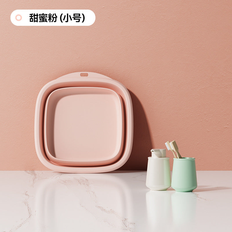 Collapsible wash basin - portable travel, student dorm, home use, maternity, baby laundry, large foot soak basin