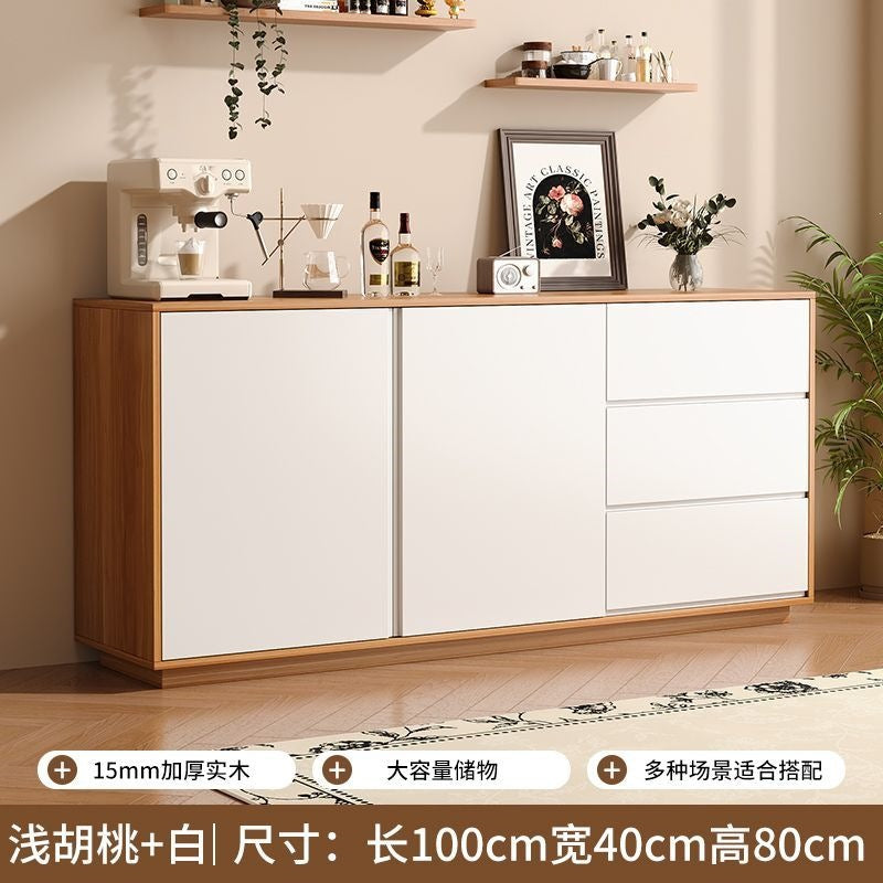 Solid wood sideboard floor-standing wall storage cabinet living room tea cabinet kitchen storage cabinet for homecasual storage cabinet