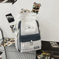 2025 new forest-inspired, high-style, large-capacity, durable, color-blocked backpack for middle and high school students, college students, and travel