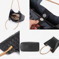 Tote bag 2024 new women's bag fashion woven large capacity minimalist cowhide shoulder handbag genuine leather bag