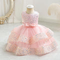Exportgirlnew arrivalkids dresssequinprincess dressfemale baby first birthday dresskids dress